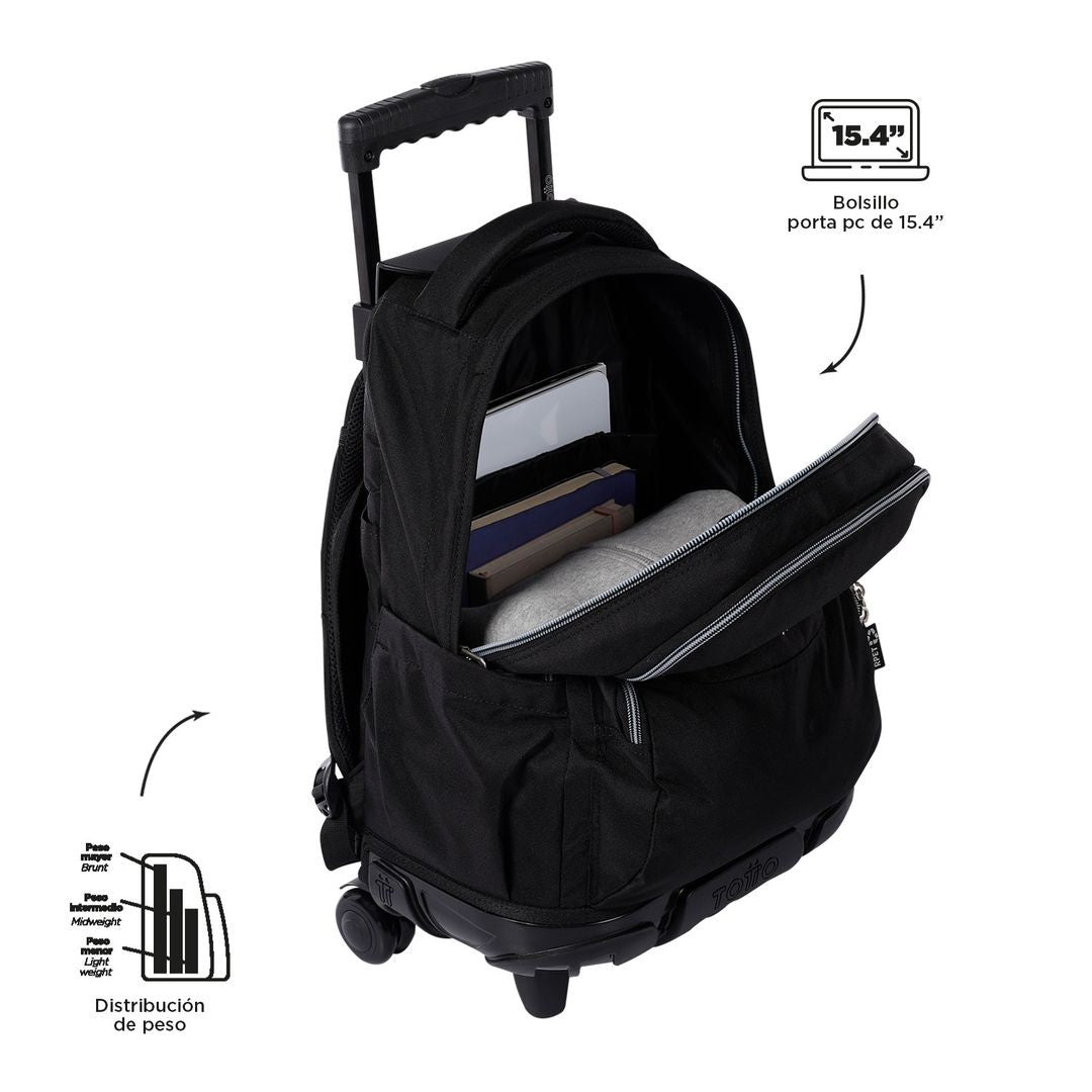 TOTTO School backpack with wheels - N01 lines