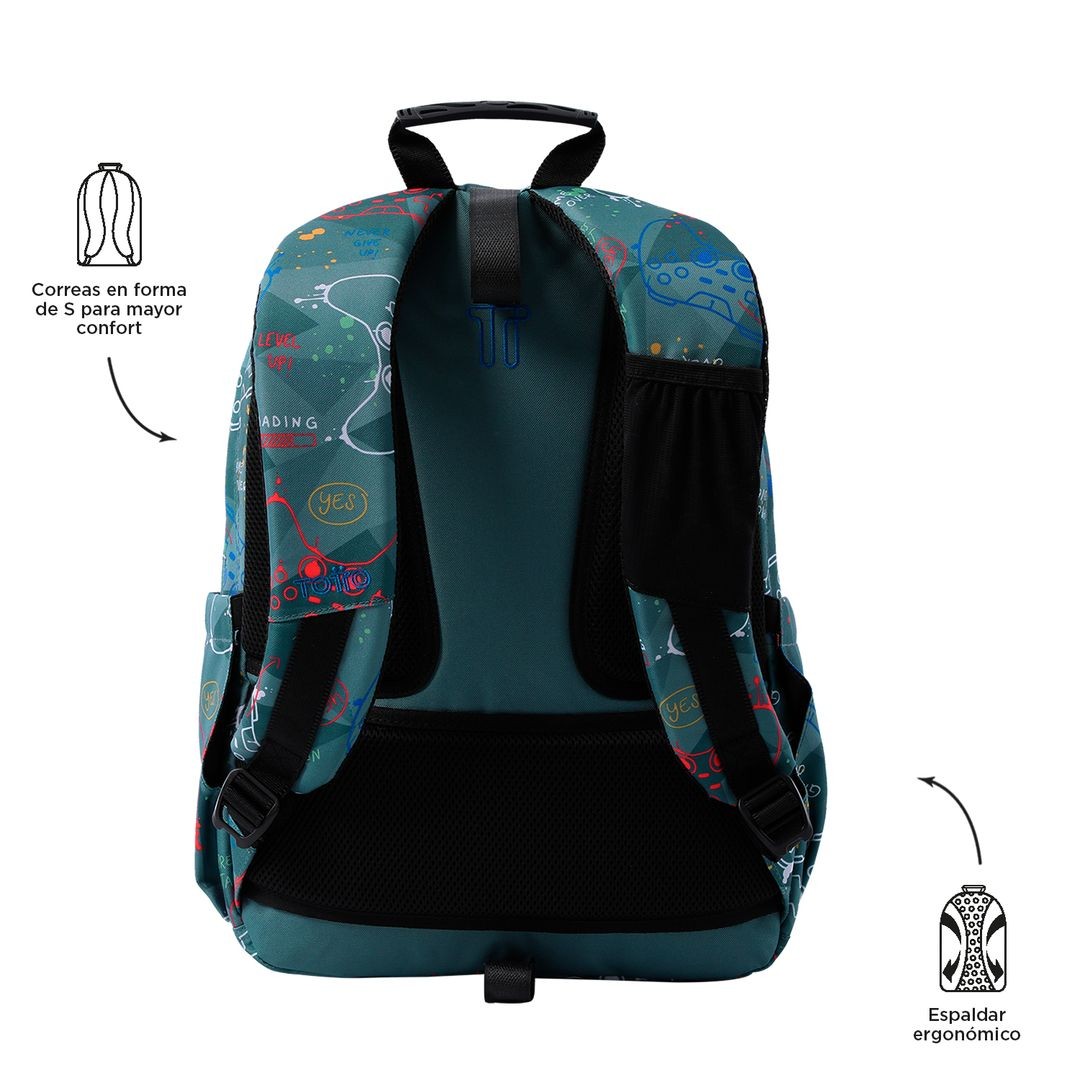 TOTTO School backpack - Acuareles 5DR Sticks