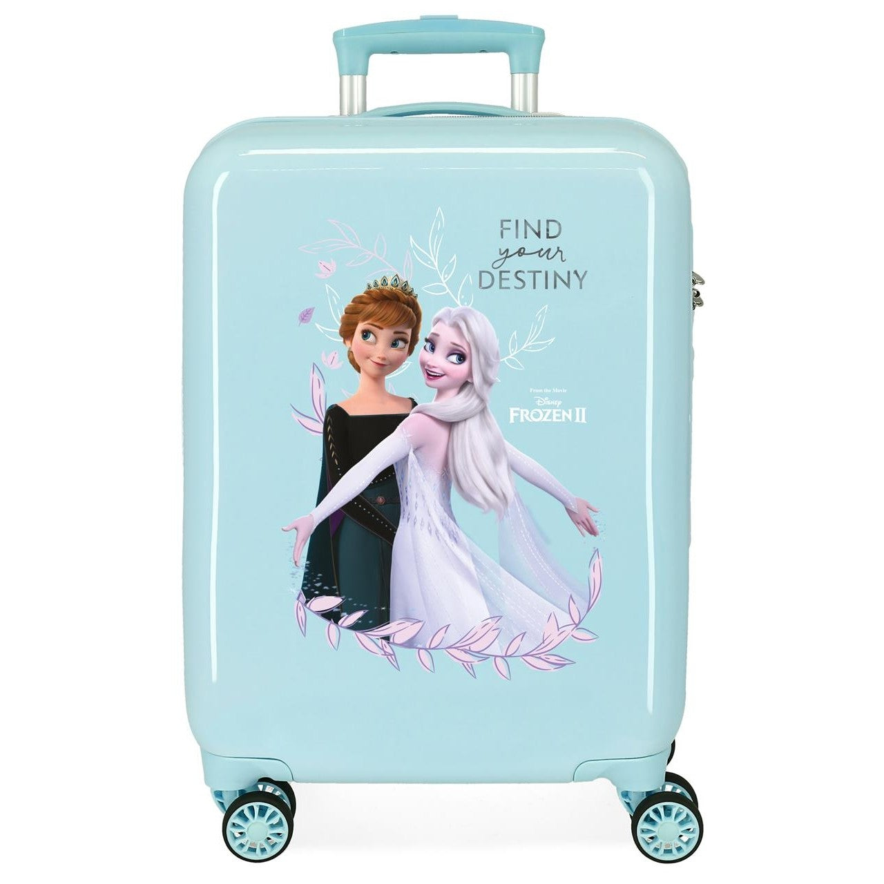 Cabin suitcase Frozen Memories rigid 55 cm turquesa