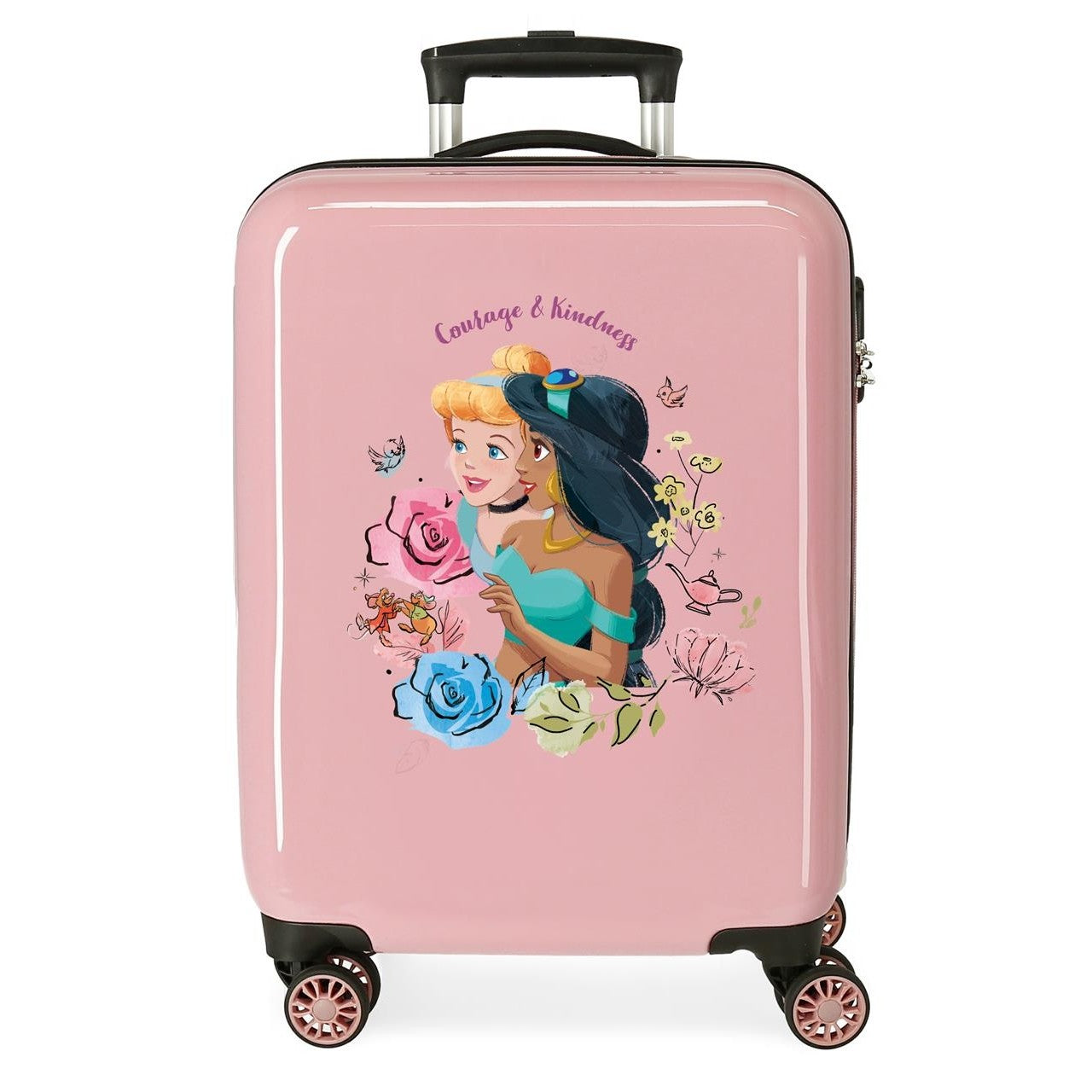 Cabinekoffer Princesas Courage & Kindness onbuigzaam 55 cm