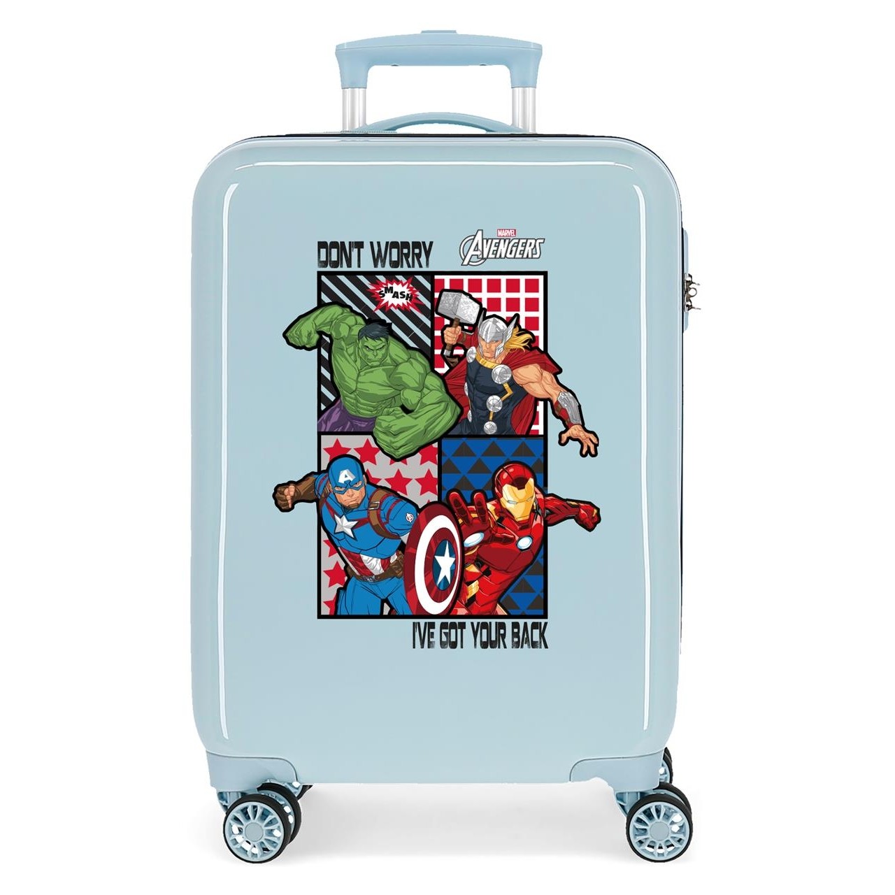 Cabin suitcase ALL AVENGERS Light blue