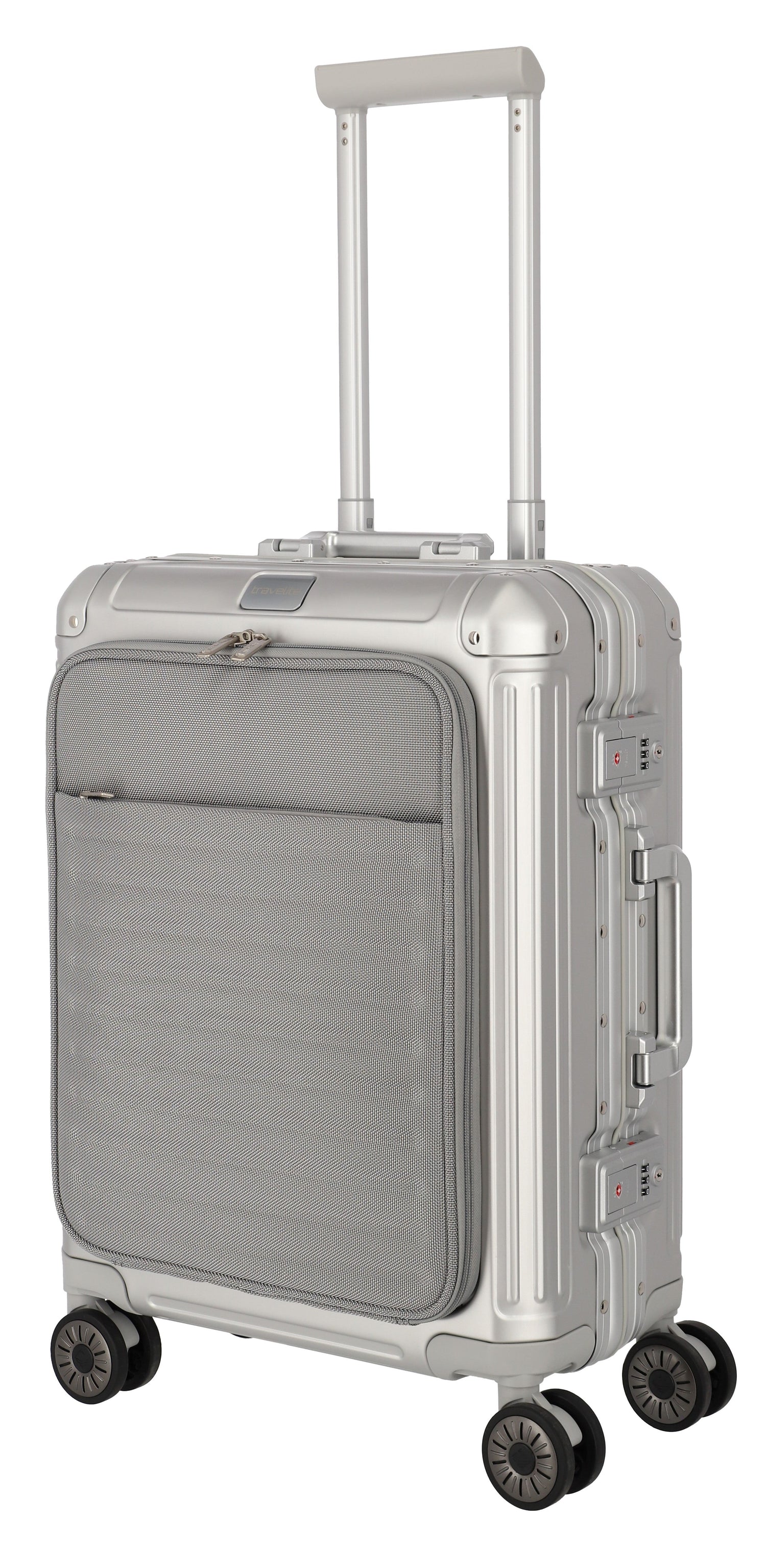 TRAVELITE - mala de alumínio NEXT 2.0 Com bolso para PC 15.6" - Cabine 55CM