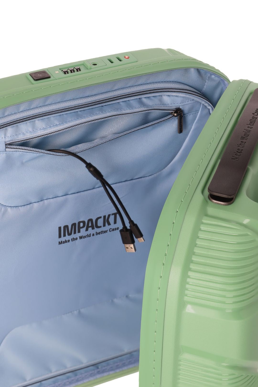 IP1 IMPACKT Valise cabine AVEC USB PORT 55CM