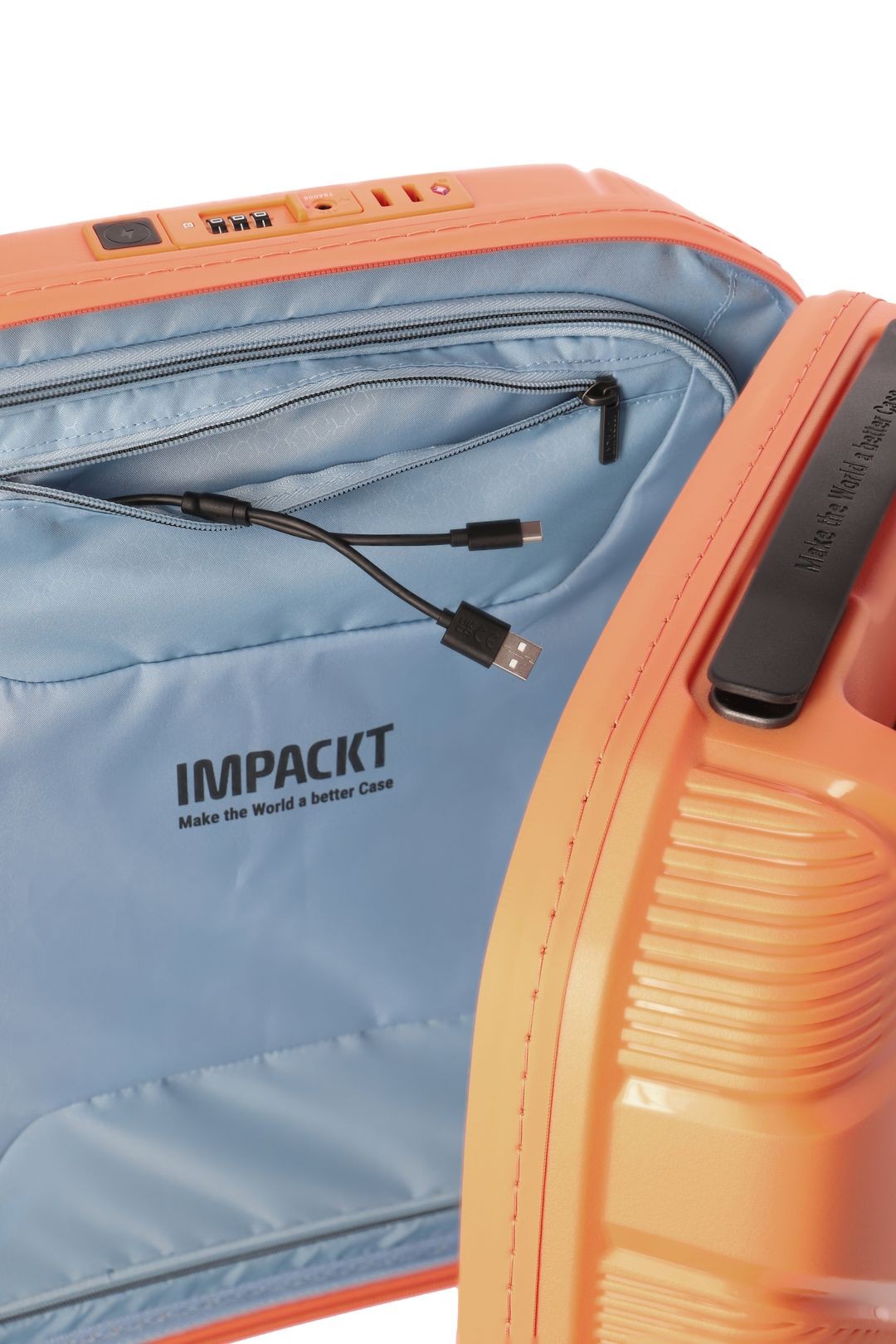 IP1 IMPACKT Valise cabine AVEC USB PORT 55CM
