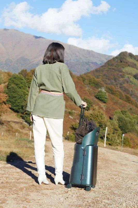 MIAMILY Cabin suitcase With seat -CARRY ON- Forest Green