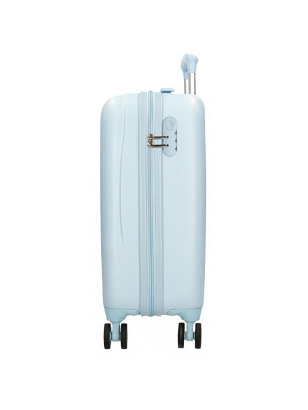 Cabinekoffer onbuigzaam Disney Happy Stitch Celeste 50 cm