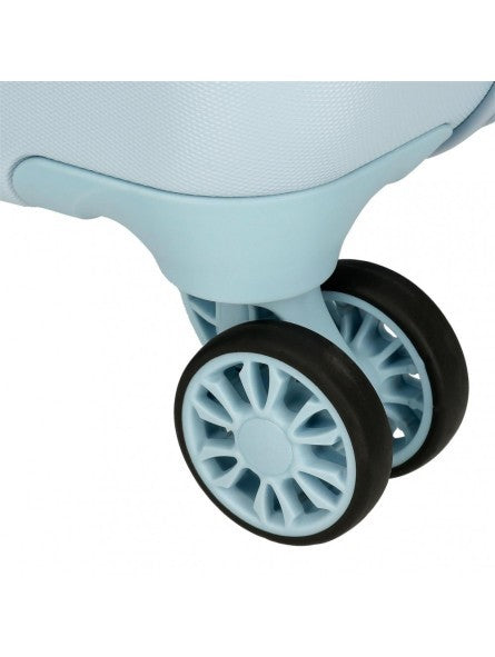 Cabinekoffer onbuigzaam Disney Happy Stitch Celeste 50 cm