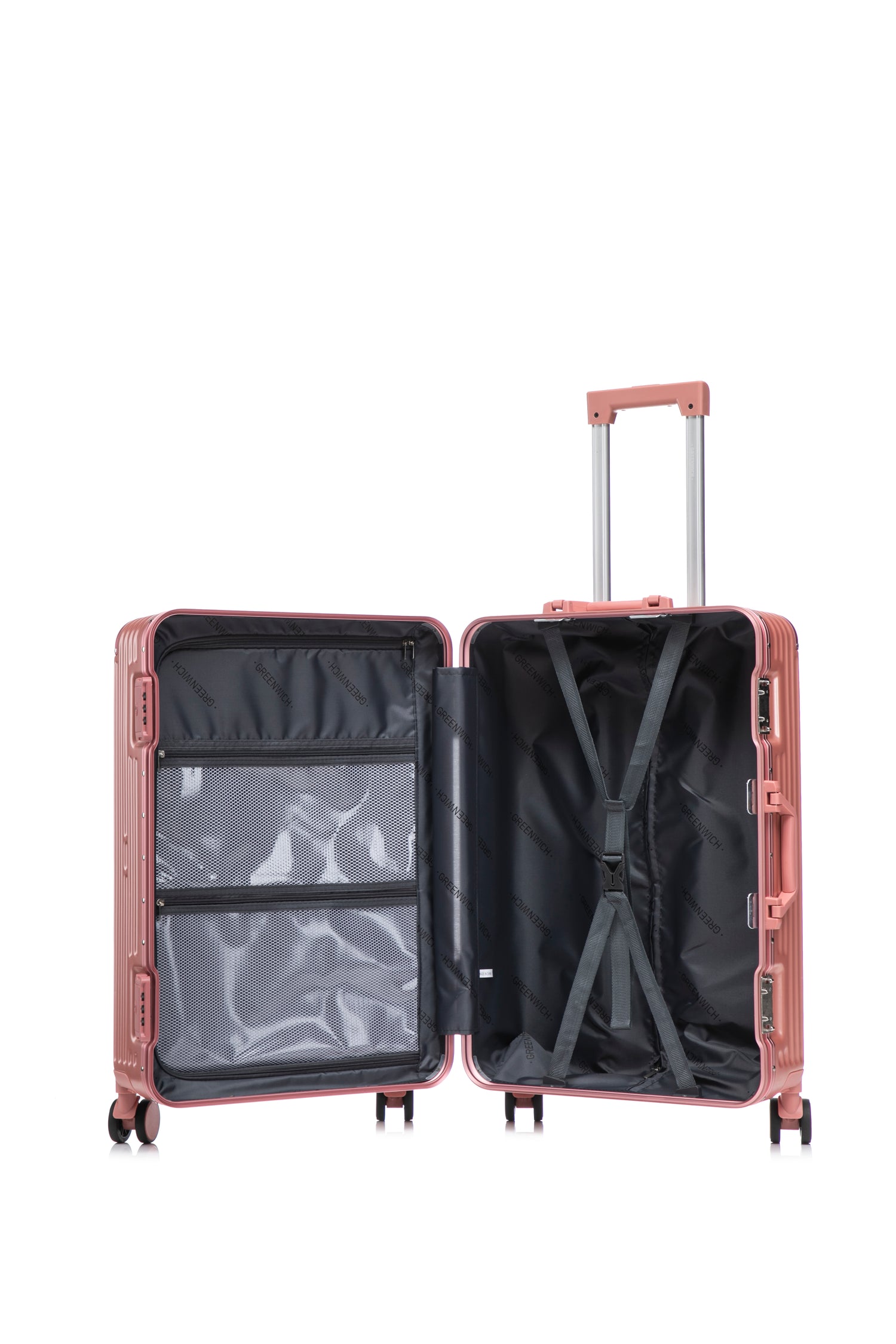 GREENWICH Set of ALUMINUM Suitcases FRAME 55cm/69cm/78cm DOHA