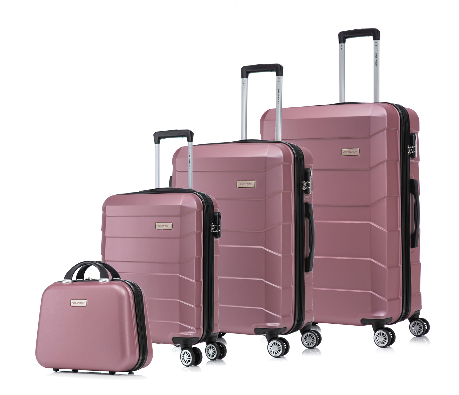 Set of extendable suitcases Budapest with Neceser Greenwich