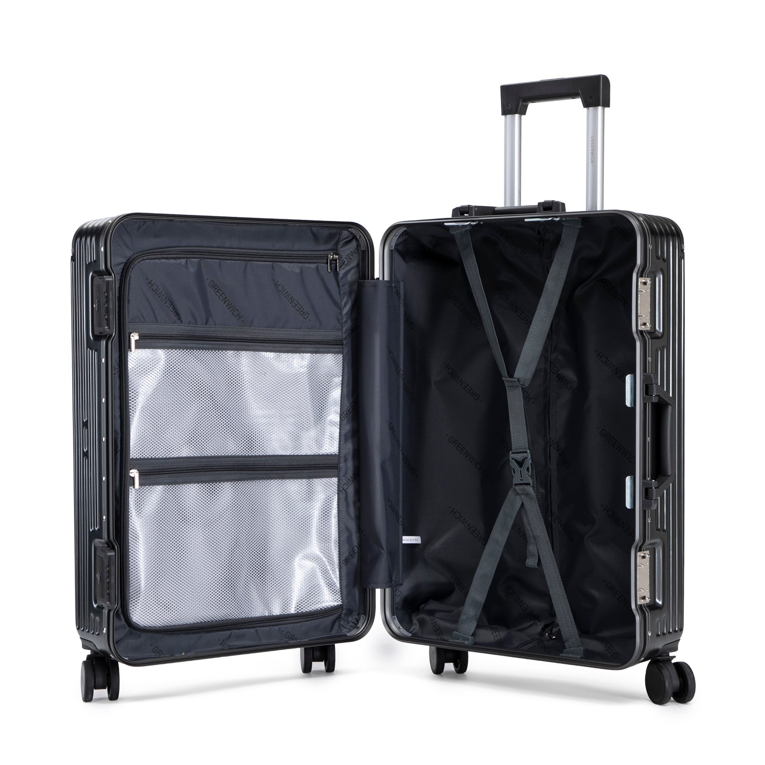 Greenwich Aluminiowa walizka FRAME Zamknięcie bez zamka błyskawicznego DOHA 78cm