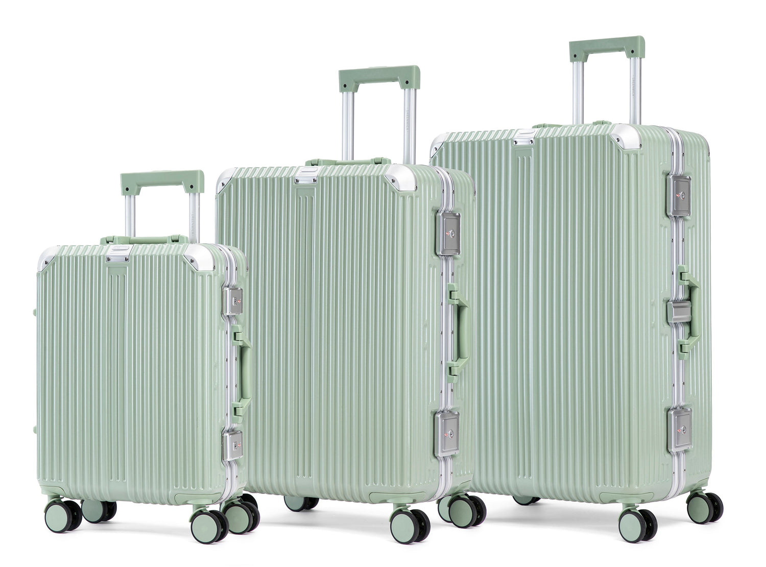 GREENWICH Set of ALUMINUM Suitcases FRAME 55cm/69cm/78cm DOHA