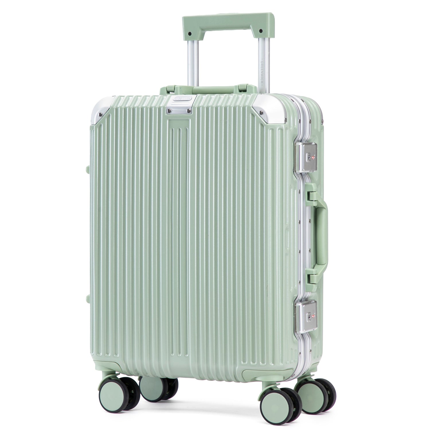 GREENWICH Set von ALUMINIUM-Koffer FRAME 55cm/69cm/78cm DOHA