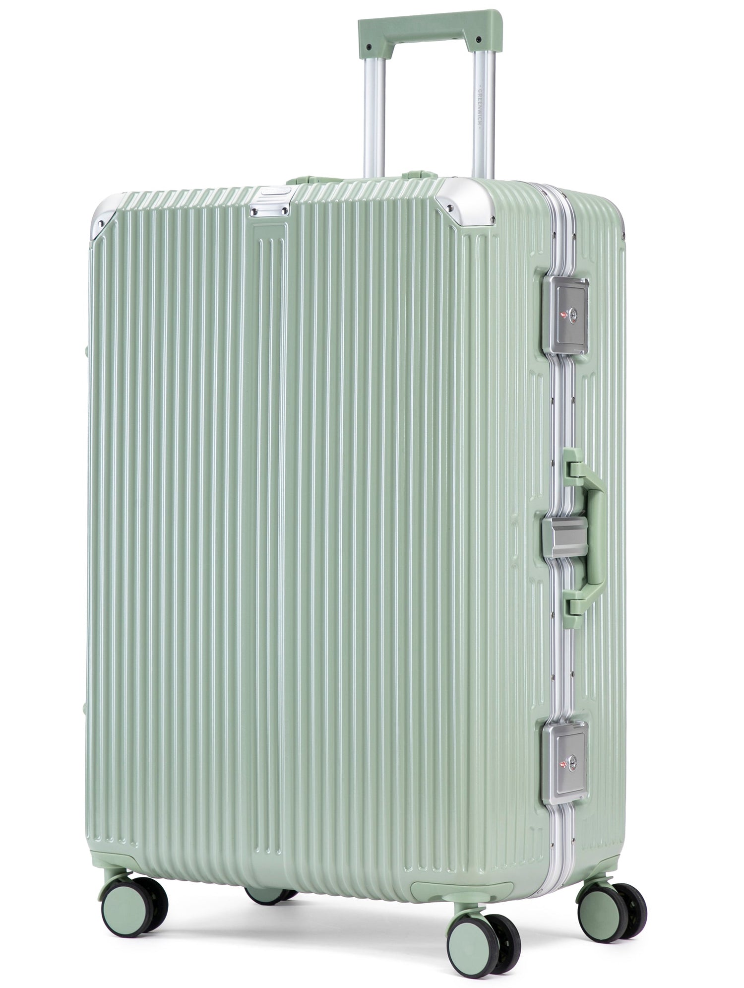 GREENWICH Set von ALUMINIUM-Koffer FRAME 55cm/69cm/78cm DOHA