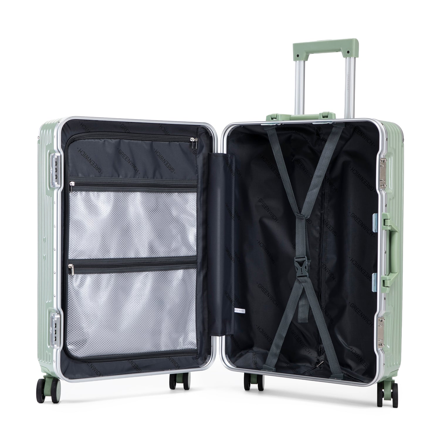 Greenwich Aluminiowa walizka FRAME Zamknięcie bez zamka błyskawicznego DOHA 78cm