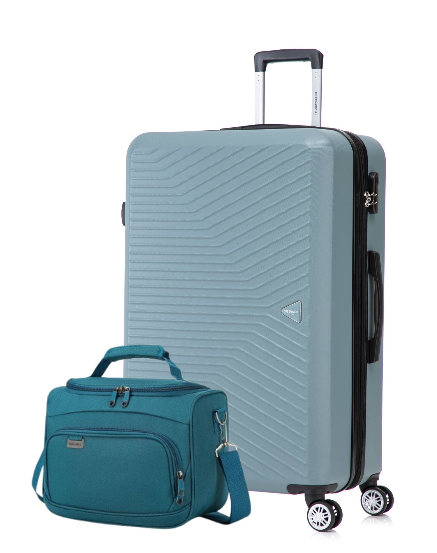 GREENWICH pack neceser weich SINTRA + großer Koffer extensible NAIROBI