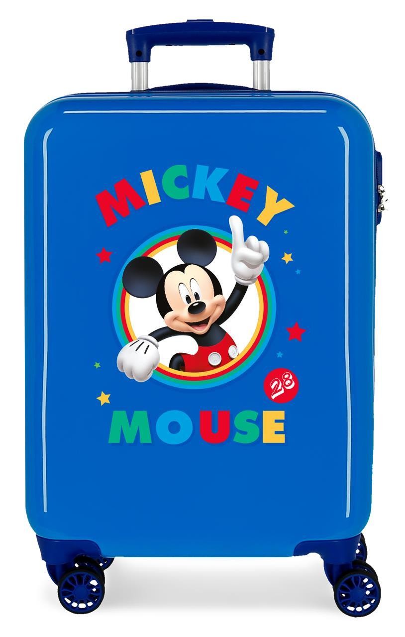 2031721 TROLLEY ABS 55CM.4R. CIRCLE MICKEY BLAU