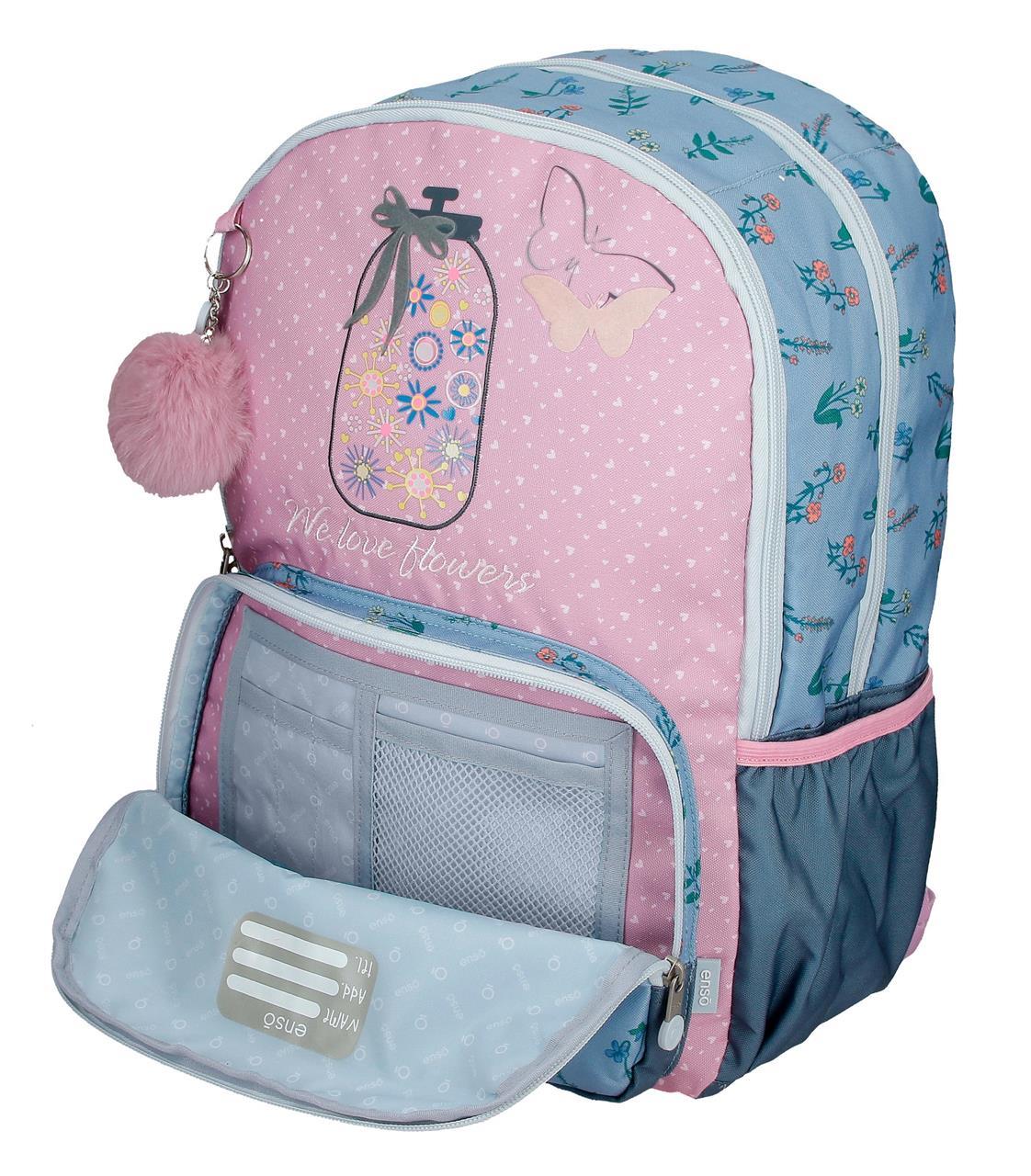 94424T1 Adapte a mochila. 44cm.c/carro ENSO WE LOVE FLOWERS