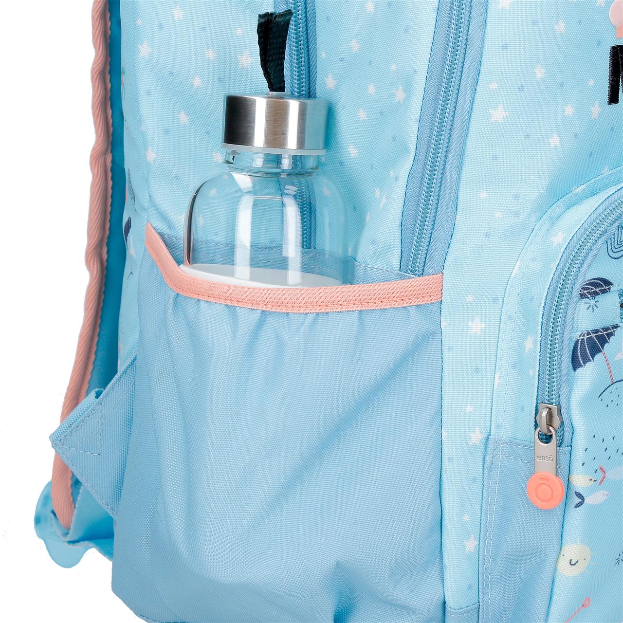 96323T2 Adapte a mochila. 32cm. C/carro. ENSO Magic Summer Blue