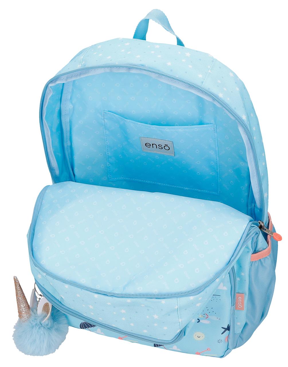 96327d2 Adatta Zackpack. 44 cm. ENSO Magic Summer Blue Claro