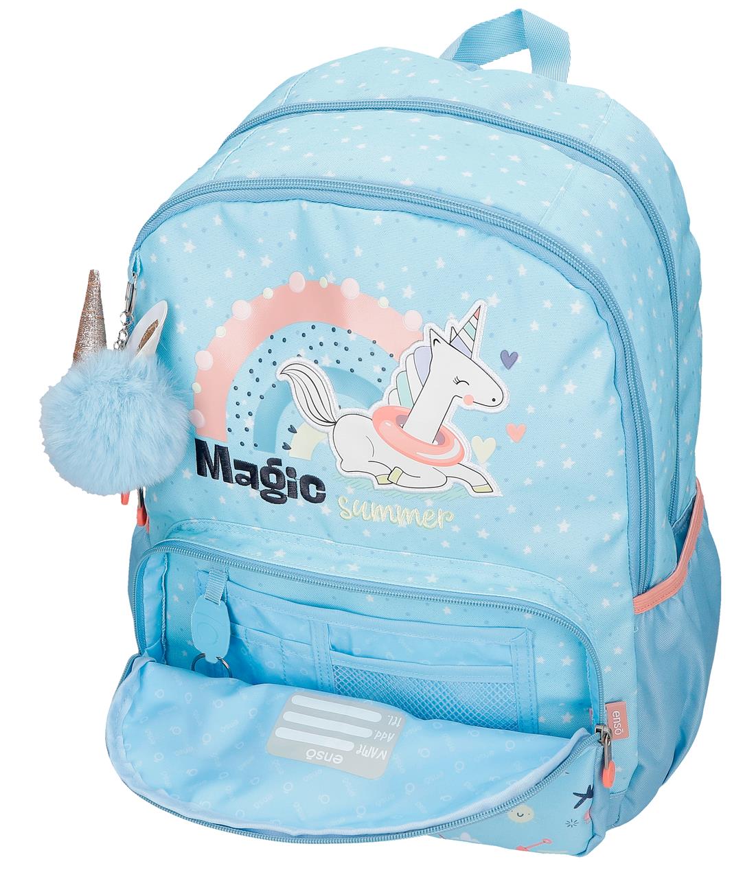 96327d2 Adatta Zackpack. 44 cm. ENSO Magic Summer Blue Claro