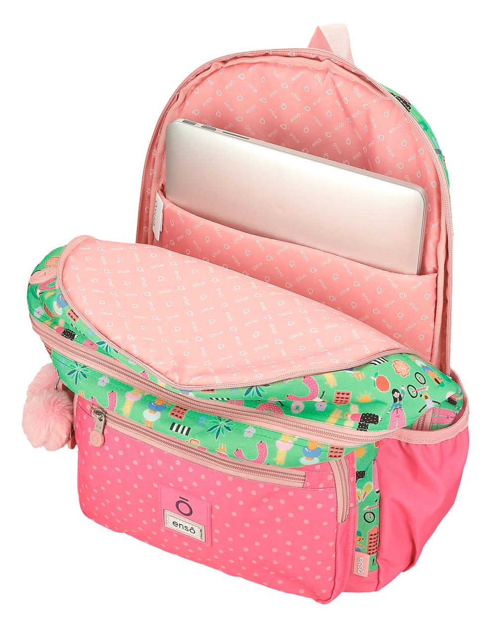 9662621 Backpack 42cm 2c. ENSO GARDEN PARTY