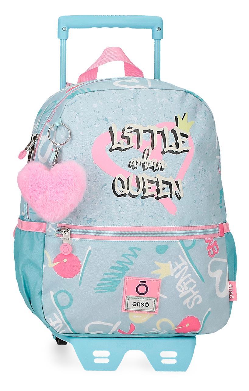 97123T1 MOCHILA ADAP. 32CM. C/CARRO. ENSO LITTLE URBAN QUEEN