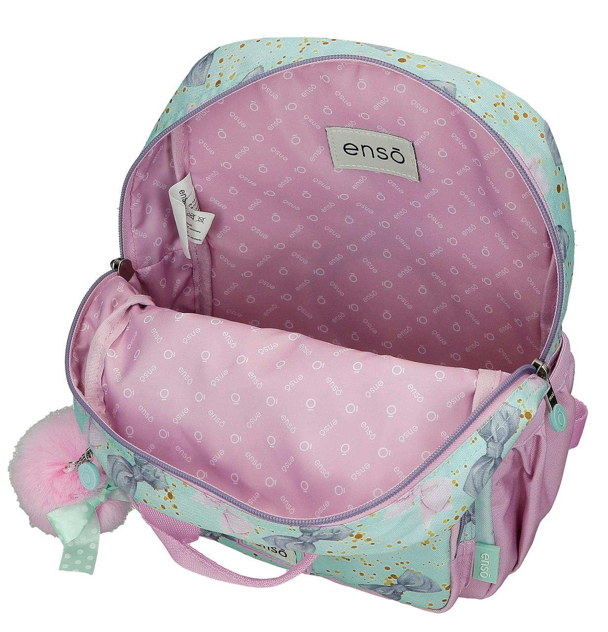97622T1 ADAP BACKPACK. 28CM. C/CARRO. ENSO MERCI AMOUR