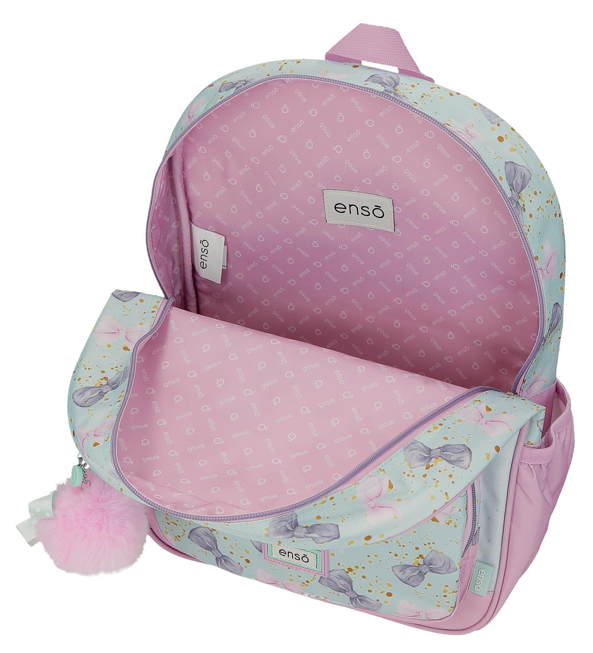 97624T1 MOCHILA ADAP. 38CM. C/CARRO. ENSO MERCI AMOUR