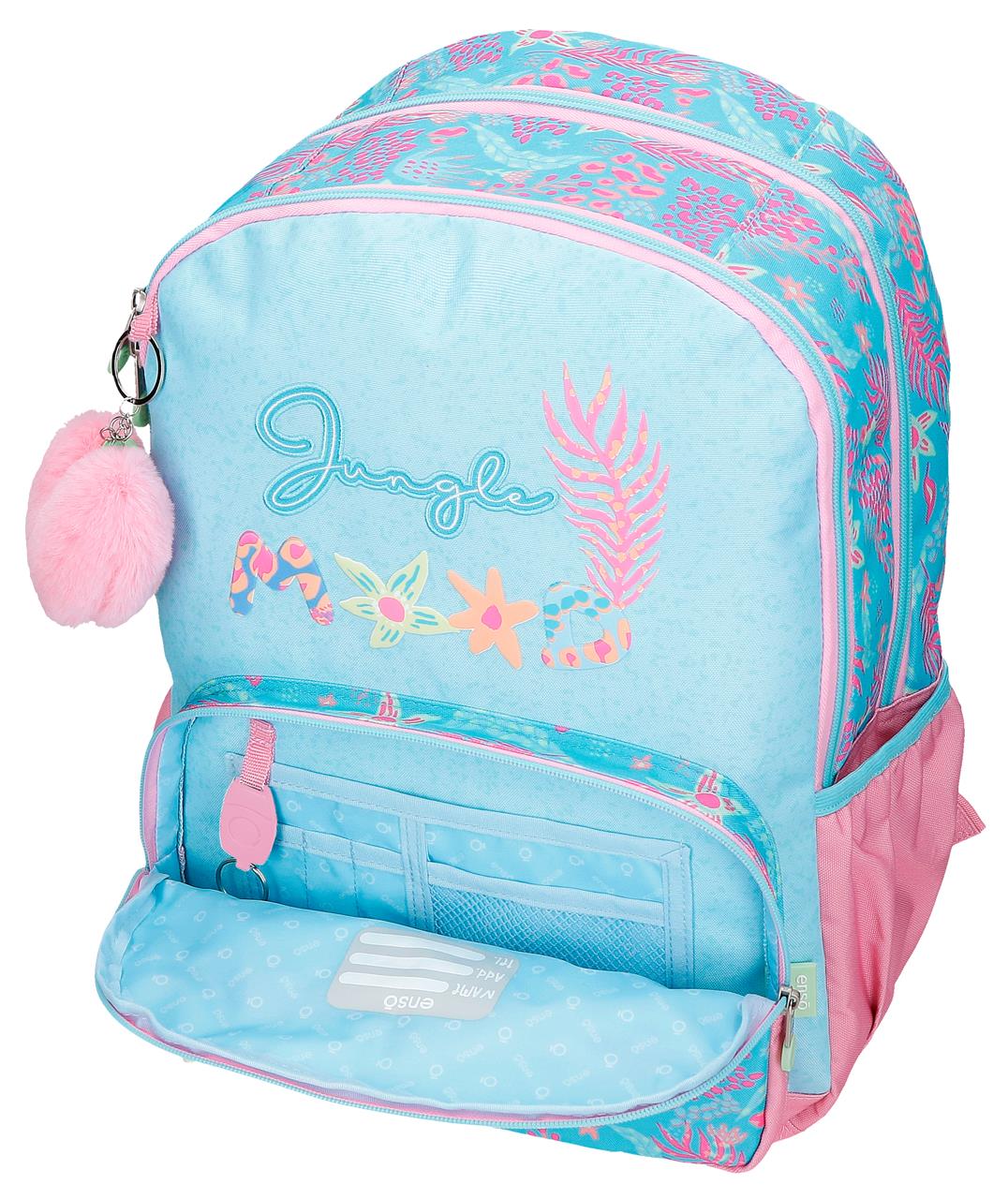 98127t1 Adatta Zackpack. 44 cm. C/auto. ENSO Umore della giungla