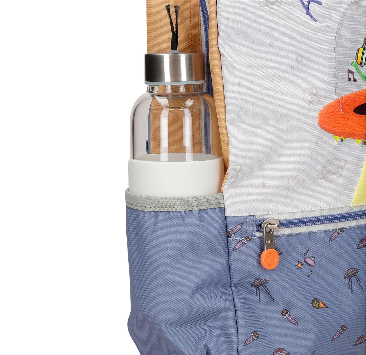 98822V1 MOCHILA ADAP. 28CM. C/CARRO. ENSO ALIEN SPACE