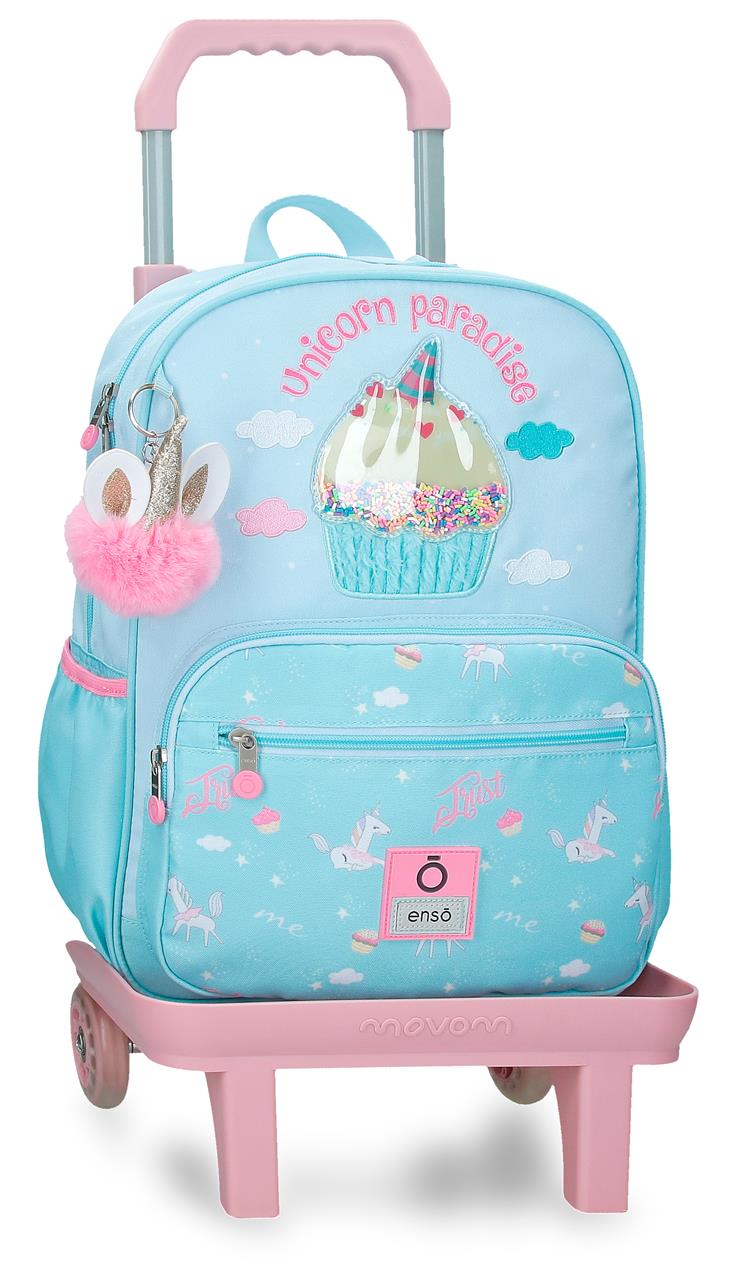 99423T1 ADAP-RUCKSACK. 38CM. C/CARRO. ENSO EINHORN PARADISE