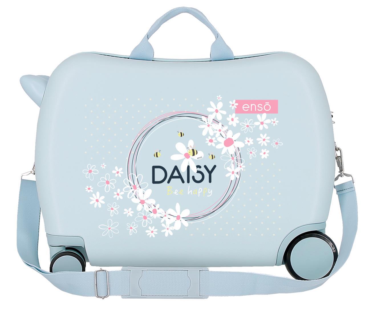9259821 VALISE INFÉRIEUREABS 4R.(2 MULTI.) 50CM. ENSO DAISY BLEU