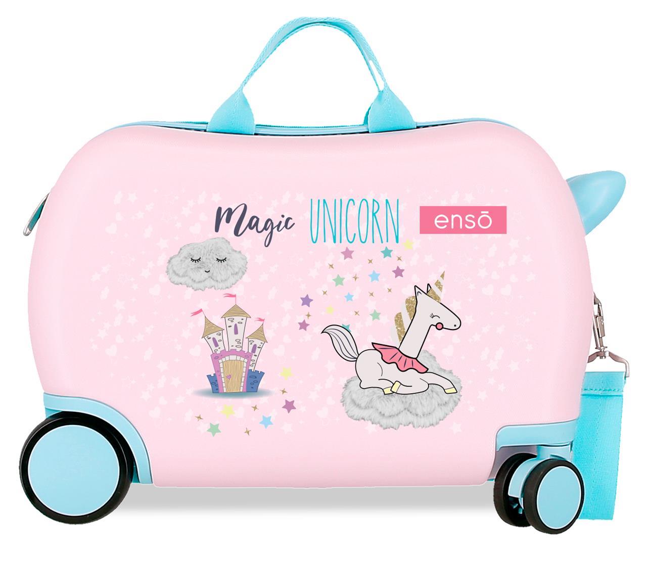 9361022 VALISE INFÉRIEUREABS 4R.(2 MULTI.) 45CM. ENSO LICORNE MAGIQUE