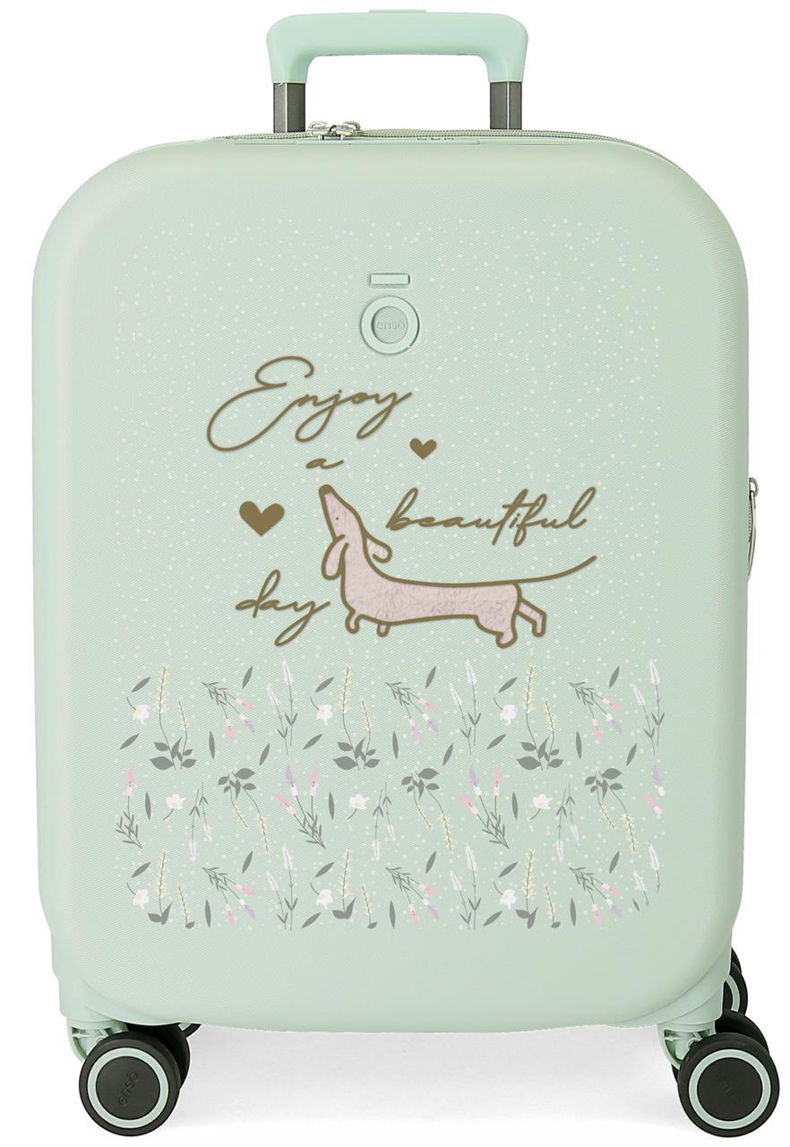 9519124 TROLLEY ABS 55CM. 4r. ENSO BEAUTIFUL DAY Muntgroen