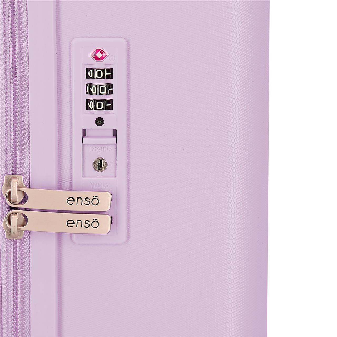 9519223 TROLLEY ABS 70 cm. 4r. ENSO BEAUTIFUL DAY LILA