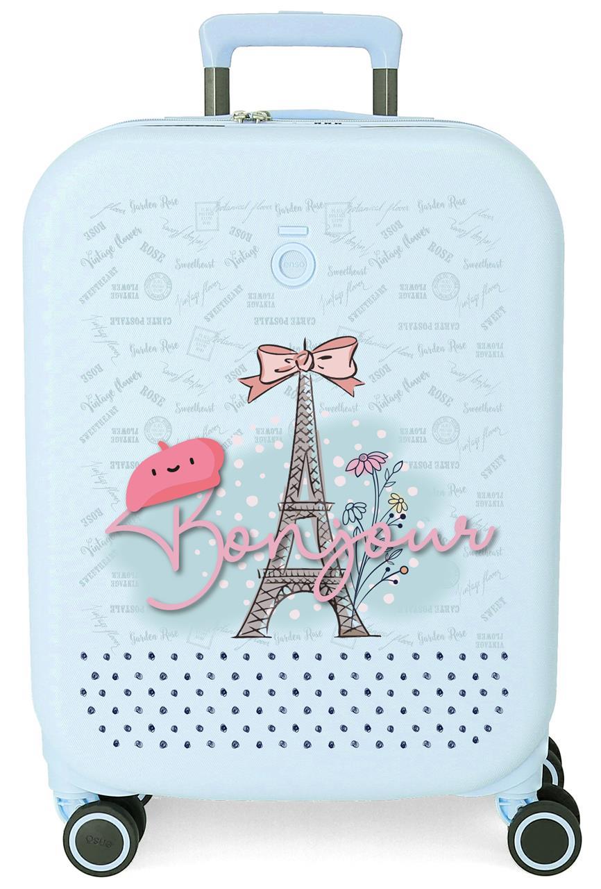 9529121 Trolley ABS 55 cm. 4R. ENSO Bonjour Turquoise