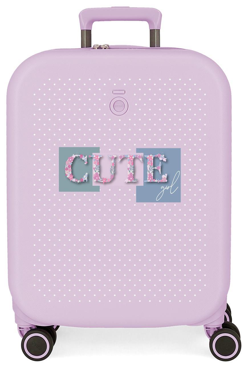 9538623 TROLLEY ABS 55CM. C/EXP. 4R. ENSO CUTE GIRL LILA