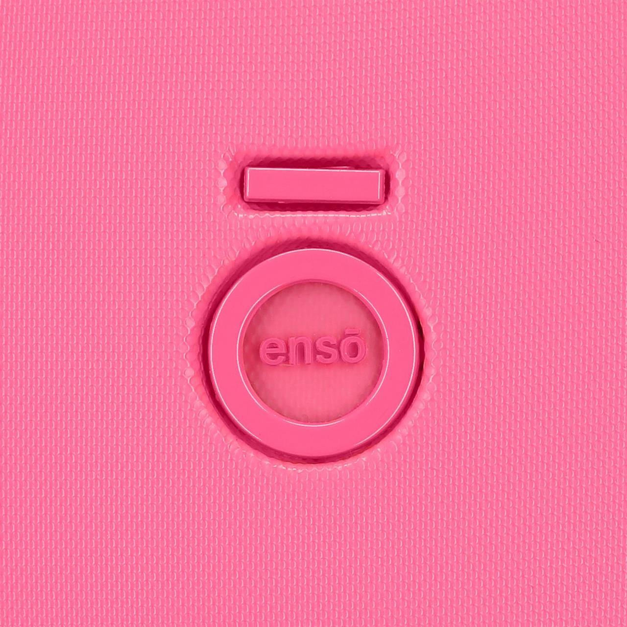 9629125 TROLLEY ABS 55CM. 4r. ENSO FÚCSIA