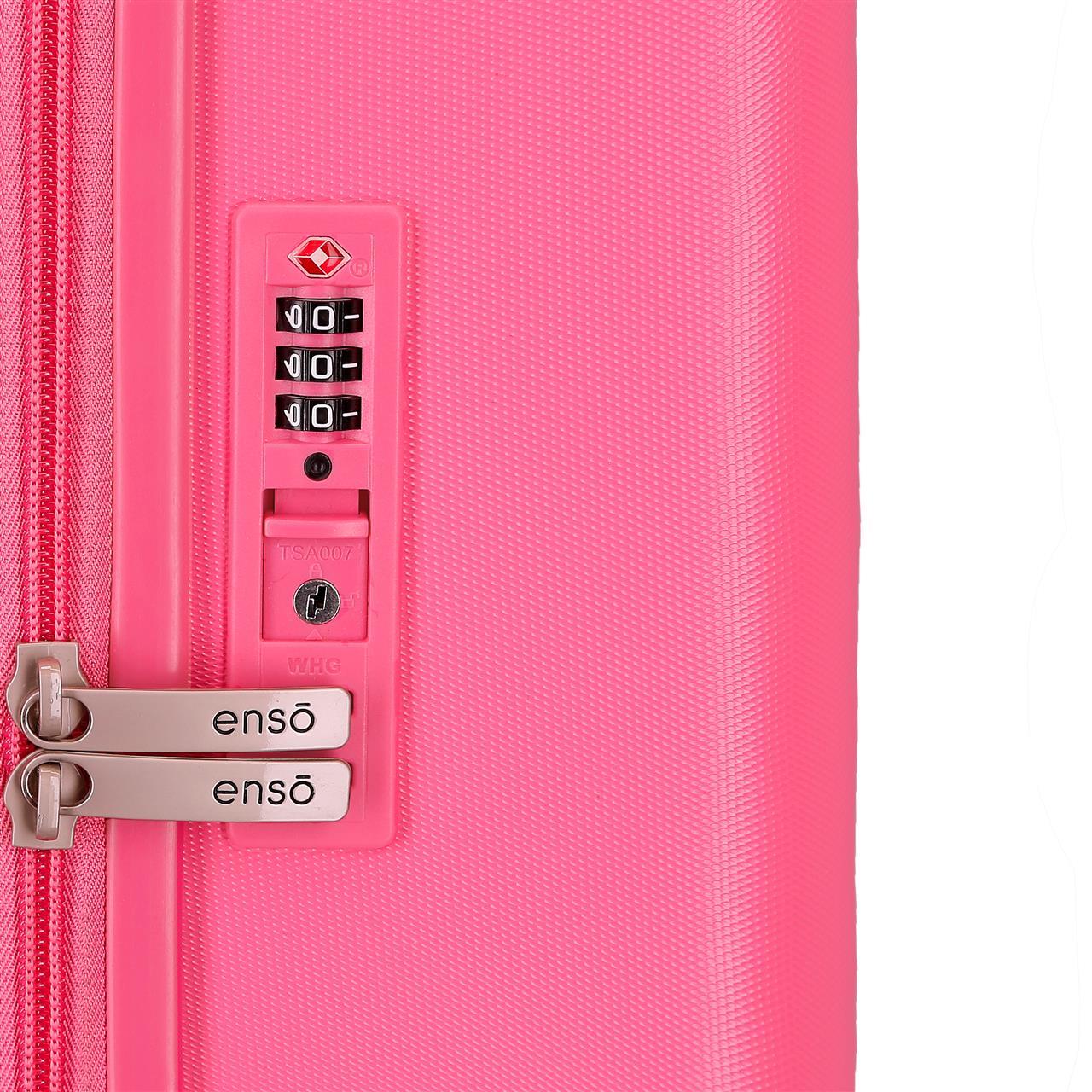 9629225 TROLLEY ABS 70cm. C/exp. 4r. ENSO Annie Fuchsia