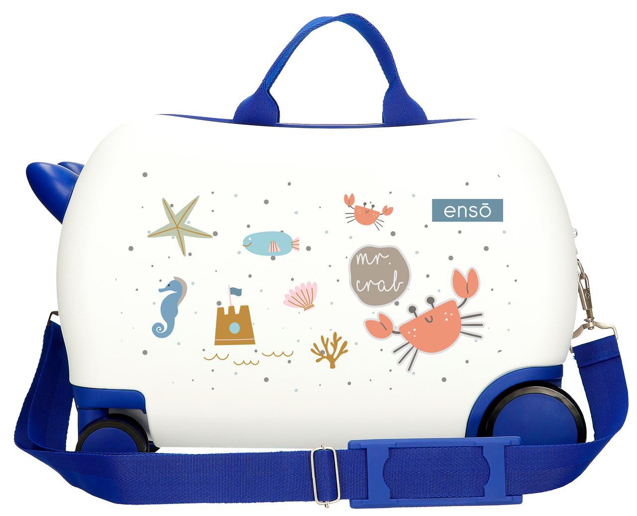 9751021 ABS INF. Kuffert 4 R. (2 MULTI.) 45CM. ENSO MR CRAB BLAN