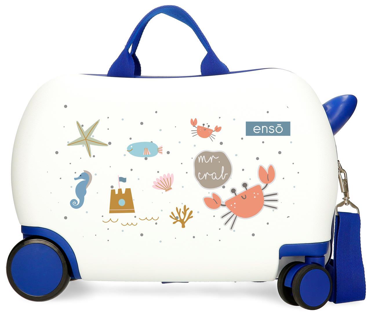 9751021 ABS INF. Kuffert 4 R. (2 MULTI.) 45CM. ENSO MR CRAB BLAN