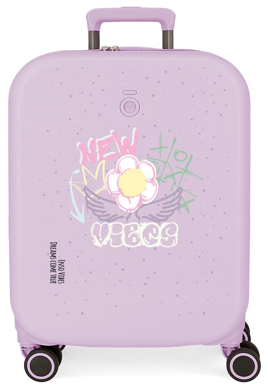 9799121 TROLLEY ABS 55CM. 4r. ENSO Nouvelles vibrations Lila