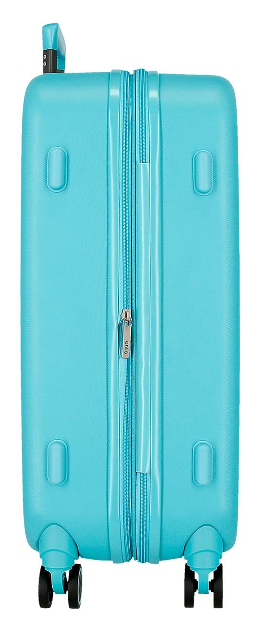9949221 TROLLEY ABS 70CM.4R. LICORNE PARADISE BLEU TURQUOISE