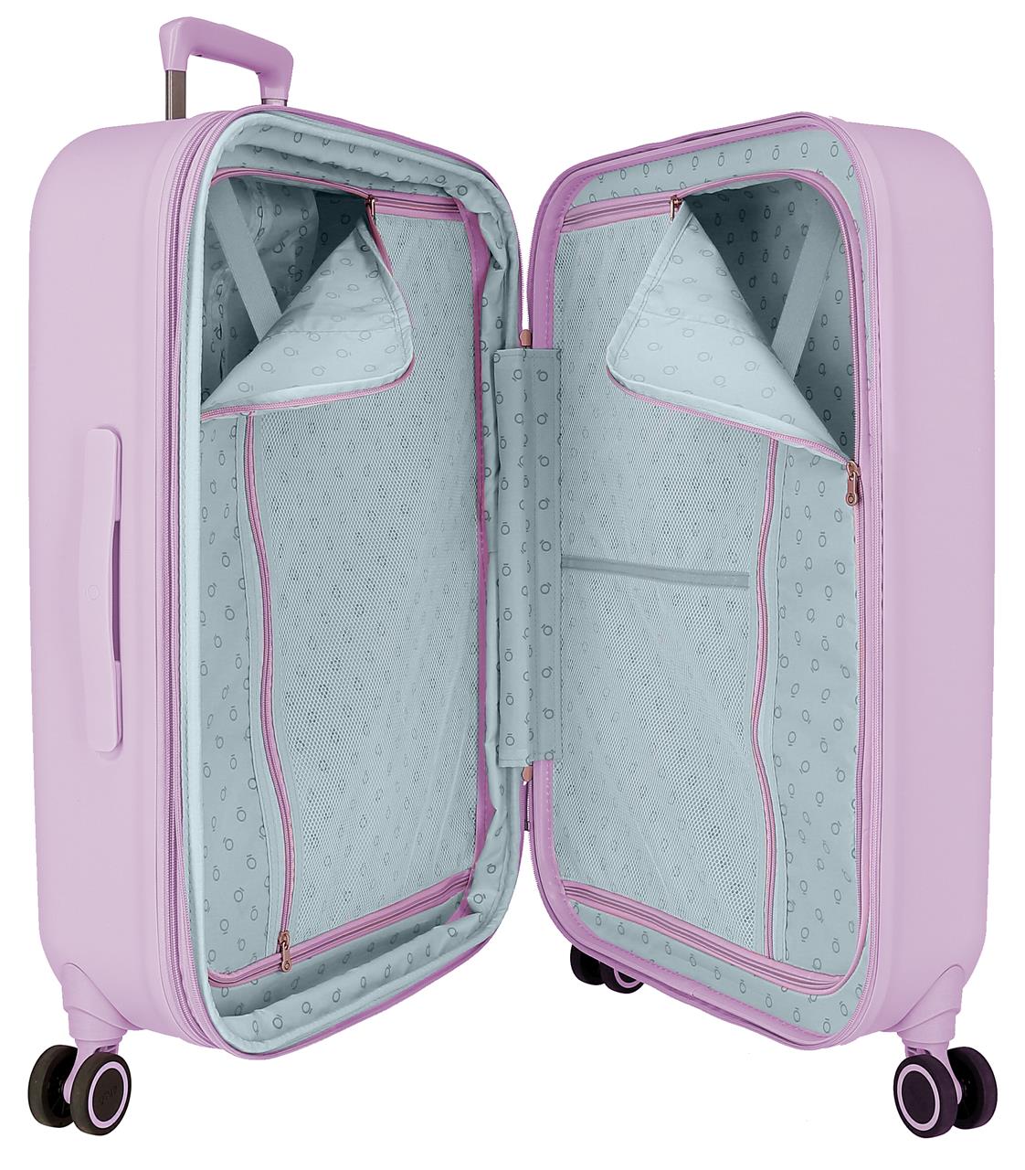 9959221 TROLLEY ABS 70CM.4R. ENSO REGINA DI CUORI LILLA