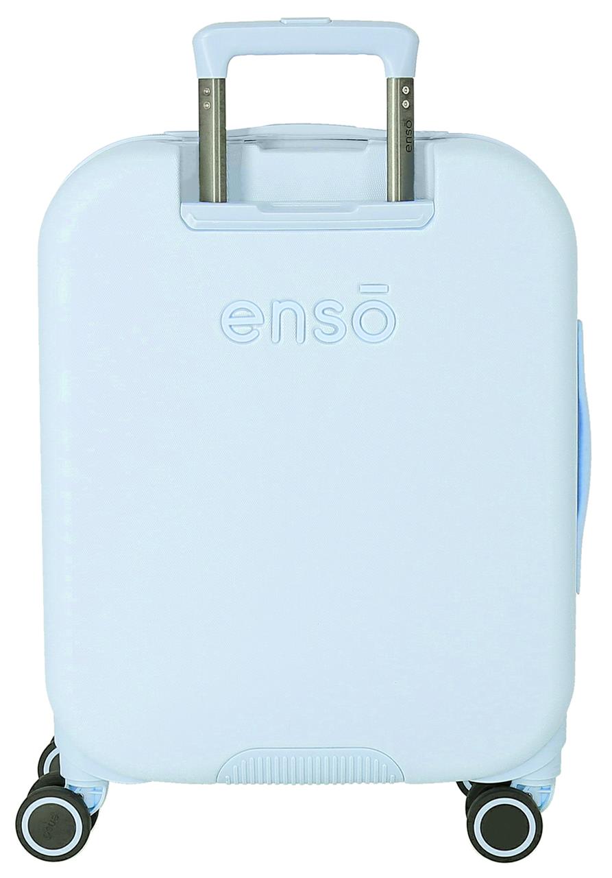 9979121 TROLLEY ABS 55CM.4R. ENSO HAPPINESS BLEU CLAIR