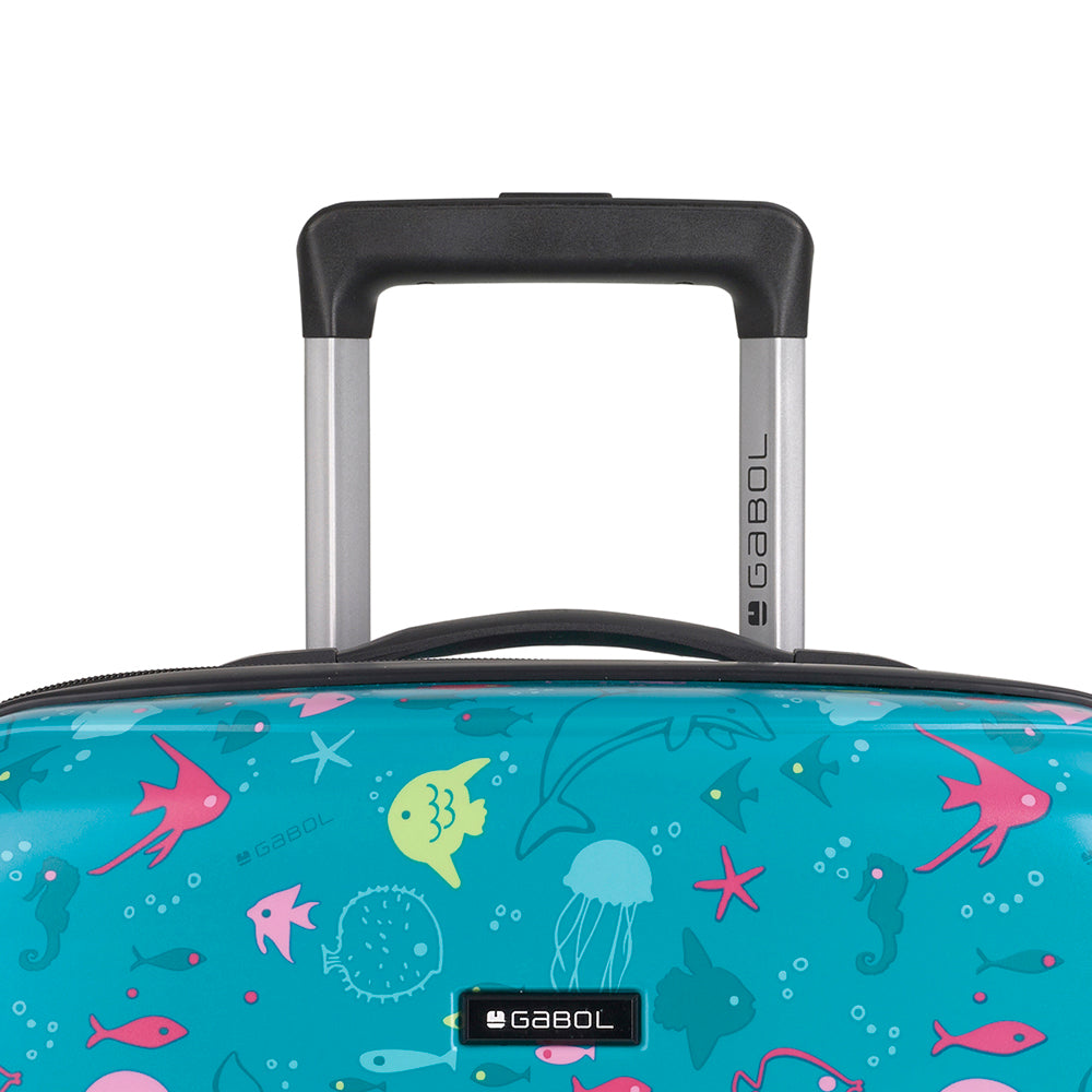 GABOL CABIN AND MEDIUM SUITCASE SET AND NECESER ACQUA