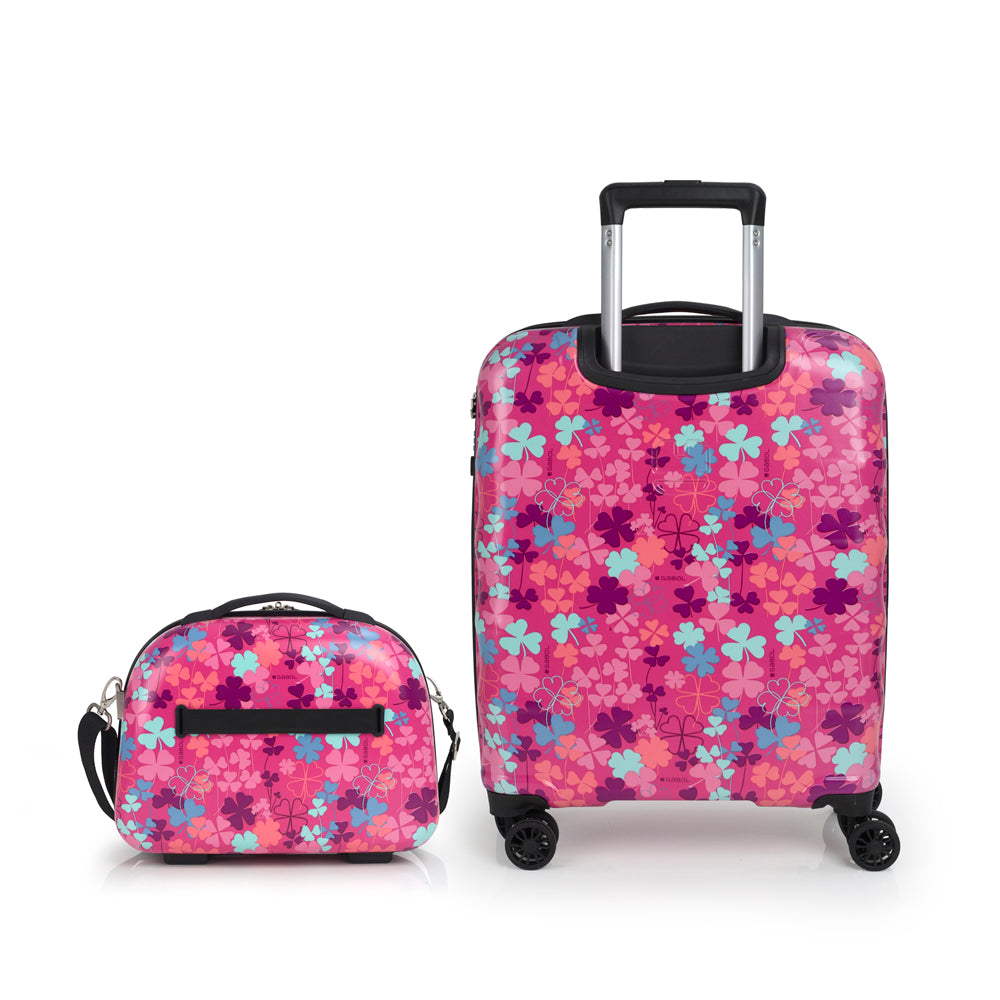 GABOL JEU DE Valise cabine et NECESER TRÈFLE