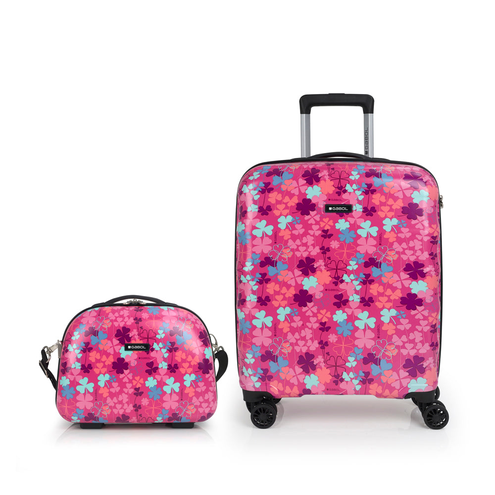 GABOL JEU DE Valise cabine et NECESER TRÈFLE