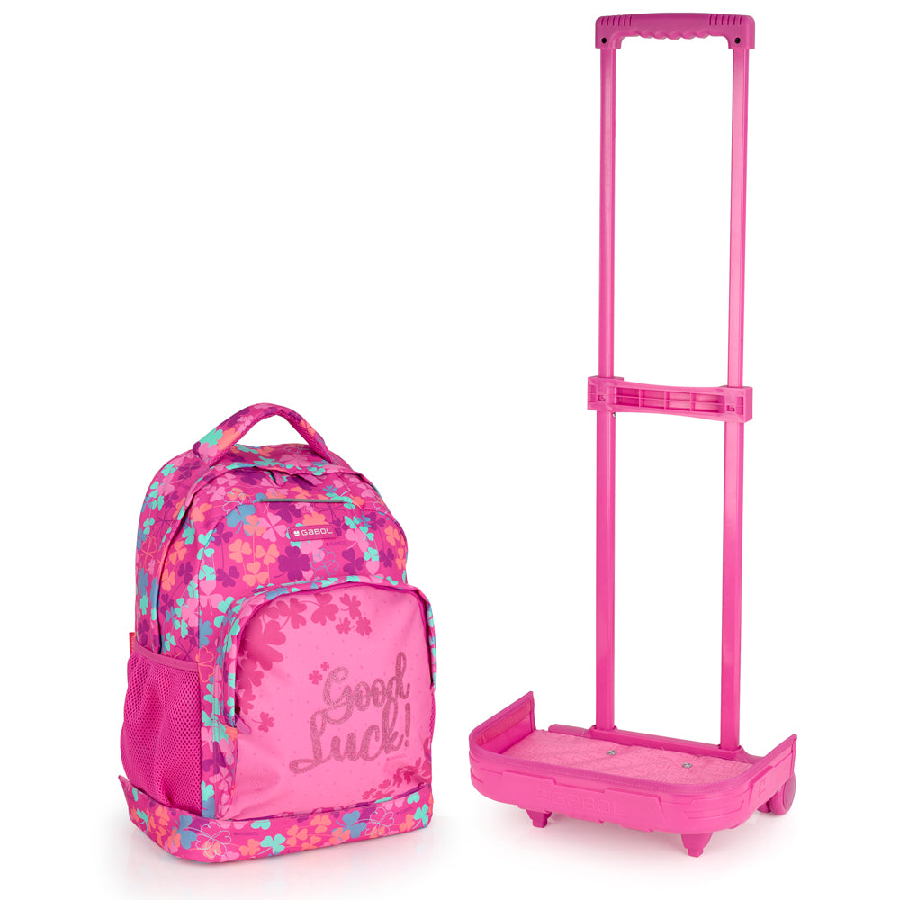 Zaino con ruote rimovibili trifoglio