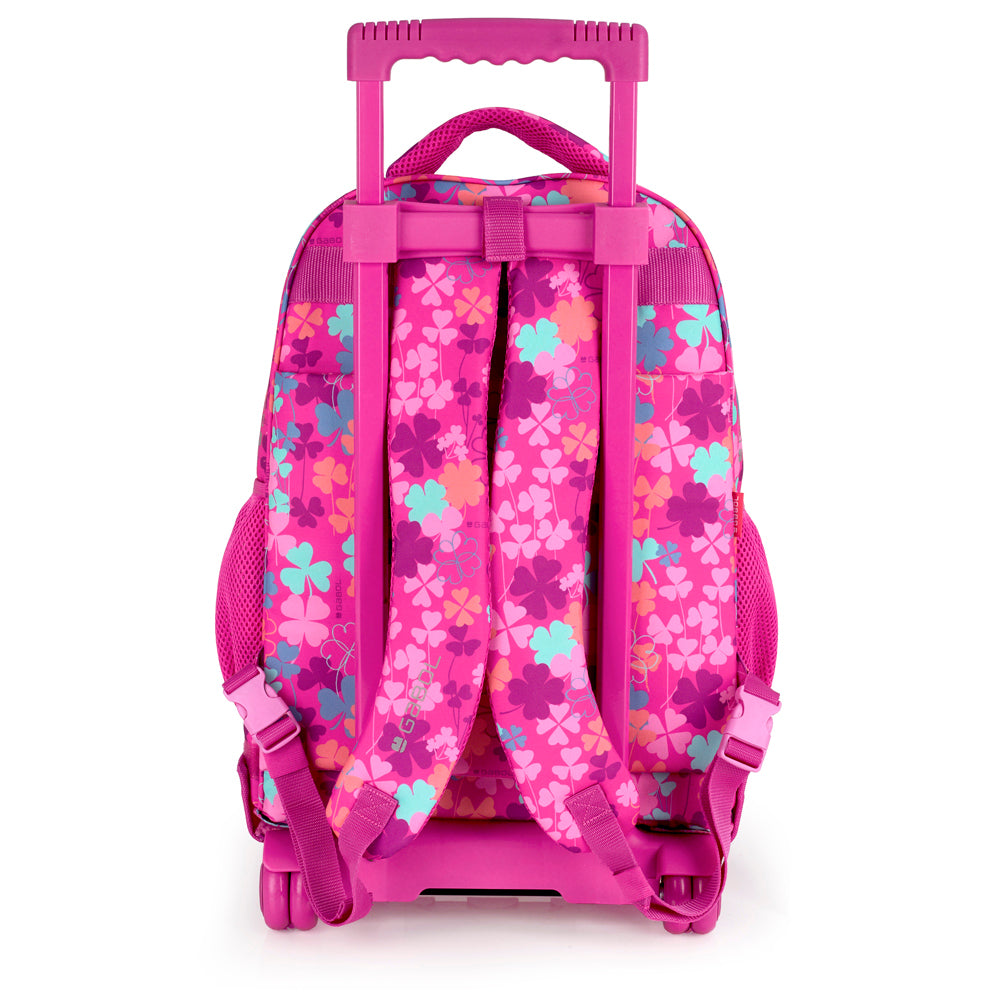 Zaino con ruote rimovibili trifoglio